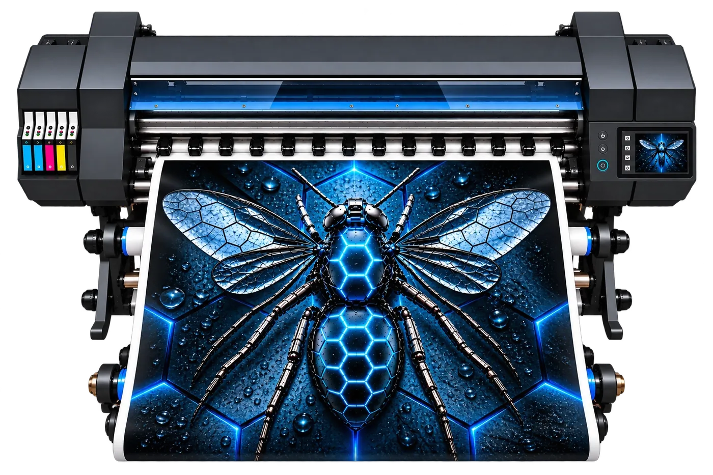Drukarka wielkoformatowa z kolorowym wydrukiem grafiki HoneyArt Studio